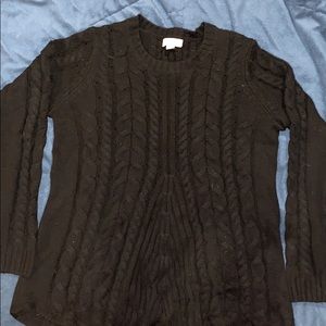 black sweater